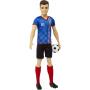 You Can Be Anything Soccer Player Barbie Ken Cropped Hair, Colorful #10 Uniform, Soccer Ball, Cleats, Tall Socks, Great Sports-Inspired