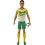 You Can Be Anything Soccer Player Barbie Ken AA Ken Soccer Doll, Short Cropped Hair, Colorful #21 Uniform, Soccer Ball, Cleats, Tall Socks, Great Sports-Inspired
