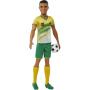 You Can Be Anything Soccer Player Barbie Ken AA Ken Soccer Doll, Short Cropped Hair, Colorful #21 Uniform, Soccer Ball, Cleats, Tall Socks, Great Sports-Inspired