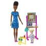 Barbie® Teacher Doll (Brunette),Toddler Doll (Blonde)