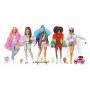 Barbie Extra 5-Doll Set, Each Wearing Colorful, Layered Outfit with Accessories & Pet,