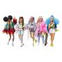 Barbie Extra 5-Doll Set, Each Wearing Colorful, Layered Outfit with Accessories & Pet,