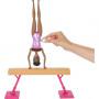 ​Barbie Gymnastics Playset: Brunette Barbie Doll with Twirling Feature, Balance Beam, 15+ Accessories