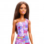 Barbie Purple Barbie Logo Print Dress Doll