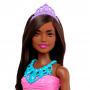 Barbie Dreamtopia Royal Doll, Brunette With Purple Skirt, Shoes And Hair Accessory
