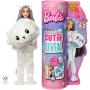 Barbie Doll Cutie Reveal Polar Bear Costume Doll With Pet, Color Change, Snowflake Sparkle