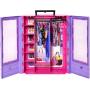 Barbie Closet, Kids Toys, Barbie Fashionistas Playset, includes 3 complete looks, 6 hangers and doll