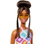 Barbie Fashionistas Doll #210 With Bun And Crochet Halter Dress