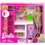 Barbie Doll And Ultimate Pantry Playset, Barbie Kitchen Add-On With 30+ Food-themed Pieces