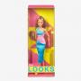 Barbie Looks #17 Doll, Brunette, Color Block One-Shoulder Midi Dress