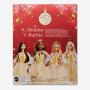 2023 Holiday Barbie Doll, Seasonal Collector Gift, Golden Gown And Dark Brown Hair