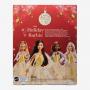 2023 Holiday Barbie Doll, Seasonal Collector Gift, Golden Gown And Black Hair