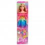 Large Barbie Doll, 28 Inches Tall, Blond Hair And Rainbow Dress