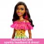 Large Barbie Doll, 28 Inches Tall, Blond Hair And Rainbow Dress AA