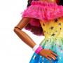 Large Barbie Doll, 28 Inches Tall, Blond Hair And Rainbow Dress AA