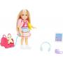 Barbie Toys, Chelsea Doll And Accessories, Travel Set With Puppy