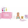 Barbie Doll And Accessories, Skipper Babysitter Crib Playset