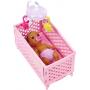 Barbie Doll And Accessories, Skipper Babysitter Crib Playset