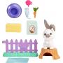 arbie Pet and Accessories Set Featuring Bunny with Moving Nose and Ears, Plus 10+ Storytelling Pieces