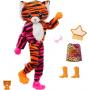 Barbie Dolls and Accessories, Cutie Reveal Doll with Tiger Plush Costume & 10 Surprises Including Color Change, Jungle Series