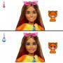 Barbie Dolls and Accessories, Cutie Reveal Doll with Tiger Plush Costume & 10 Surprises Including Color Change, Jungle Series