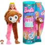 Barbie Dolls and Accessories, Cutie Reveal Doll with Monkey Plush Costume & 10 Surprises Including Color Change, Jungle Series