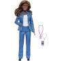 Set of 4 Sports Career Barbie Dolls and 8 Accessories with General Manager, Coach, Referee and Sports Reporter
