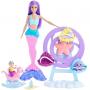 Barbie Mermaid Doll, Nurturing Playset With Merbaby, Octopus And Seal
