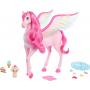 Barbie A Touch Of Magic Pink Pegasus With Puppy, Winged Horse Toys With Lights And Sounds