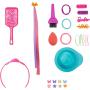 Barbie Deluxe Styling Head With Color Reveal Accessories And Blonde Neon Rainbow Hair