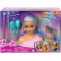 Barbie Doll Fairytale Styling Head, Pastel Fantasy Hair with 20 Accessories, Doll Head for Hair Styling