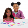 Barbie Doll Styling Head, Brown Hair With 20 Colorful Accessories