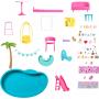 Barbie Dreamhouse, 75+ Pieces, Pool Party Doll House With 3 Story Slide