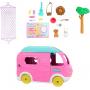 Barbie Chelsea 2-In-1 Camper Playset With Chelsea Small Doll, 2 Pets & 15 Accessories