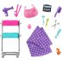 Barbie “Malibu” Stylist Doll & 14 Accessories Playset, Hair & Makeup theme With Puppy & Styling Cart