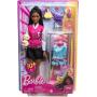 Barbie “Brooklyn” Stylist Doll & 14 Accessories Playset, Wardrobe theme With Puppy & Clothing Rack