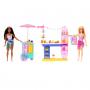 Barbie Beach Boardwalk Playset With Barbie “Brooklyn” & “Malibu” Dolls, 2 Stands & 30+ Accessories