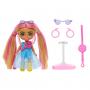 Barbie Extra Mini Minis Doll With Pink And Blond Hair, Accessories And Doll Stand, 3.25-Inch Collectible