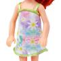 Barbie Chelsea Doll, Small Doll Wearing Removable Floral Dress With Red Hair & Blue Eyes