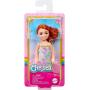 Barbie Chelsea Doll, Small Doll Wearing Removable Floral Dress With Red Hair & Blue Eyes