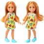 Barbie Chelsea Doll, Small Doll Wearing Removable Heart-Print Dress With Blond Hair & Blue Eyes