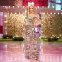 Barbie the Movie Collectible Doll, Margot Robbie As Barbie In Gold Disco Jumpsuit