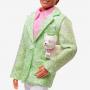 “Sugar’s Daddy” Ken Doll in Pastel Suit With Dog – Barbie The Movie