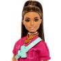 Barbie doll with pink jumpsuit
