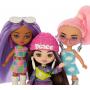 Five Barbie Dolls, Barbie Extra Mini Minis Small Doll Bundle