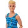 Ken Doll With Surfboard, Poseable Blonde Barbie Ken Beach Doll