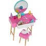 Barbie Doll And Bedroom Playset, Barbie Furniture With 20+ Pieces