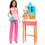 Barbie Pediatrician Doll and Doctor Playset with Accessories, Pink Scrubs for 3 Years & Above (Pink)