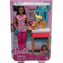 Barbie Pediatrician Doll and Doctor Playset with Accessories, Pink Scrubs for 3 Years & Above (Pink)