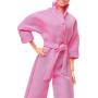 Barbie the Movie Collectible Doll, Margot Robbie As Barbie In Pink Power Jumpsuit